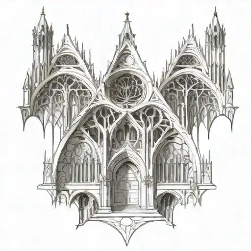 Tall Gothic Cathedral