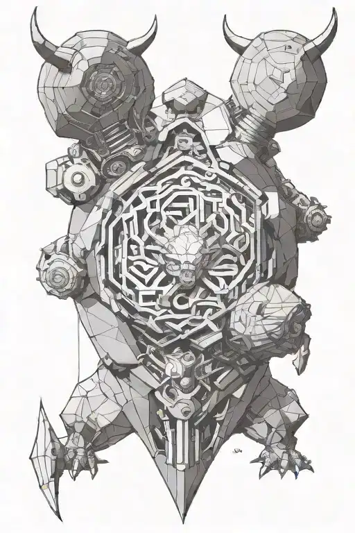 Mechanical Pit Bull With Hair Like Broly From Dragon Ball Z