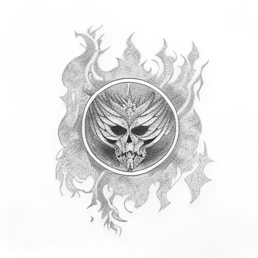 Phoenix Red And Cyan Colors