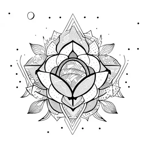 Plant Shining Over Stars