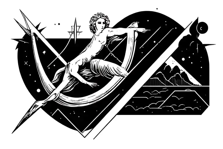 Los Angeles Sky And Sagittarius