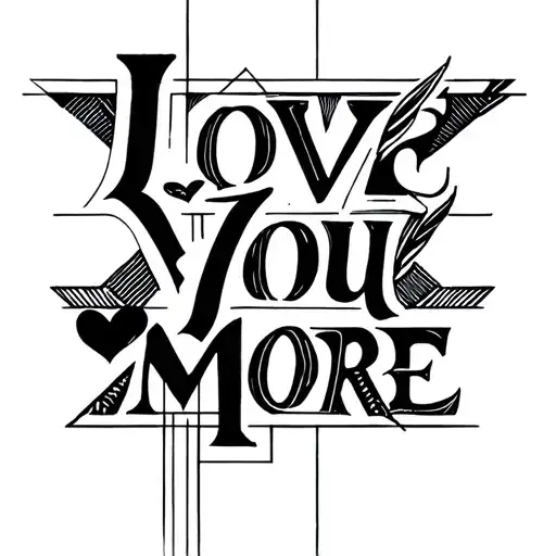 Tattoo Design Of The Love You More