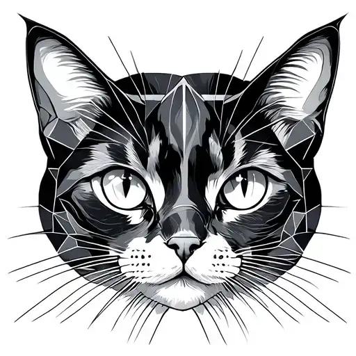 It's A Black Cat Penetrating Eyes