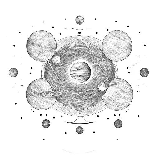 Planets With Mathematical References And Black Holes
