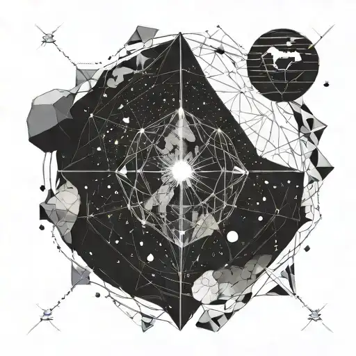 Alone Floating In Space Looking At The Earth