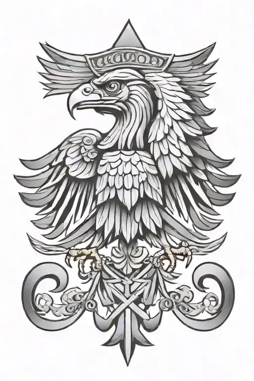 Polish Eagle Tattoo Inspired By Roman Style