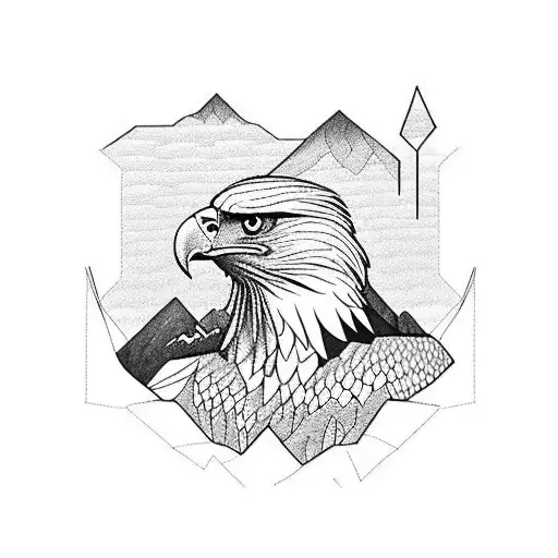 Eagle In Mountain