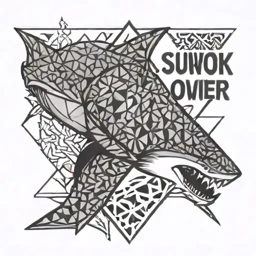 Shark And Owl With The Word Survivor