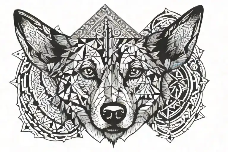 Eye Of A Yorsay With Eye Of A German Shepherd