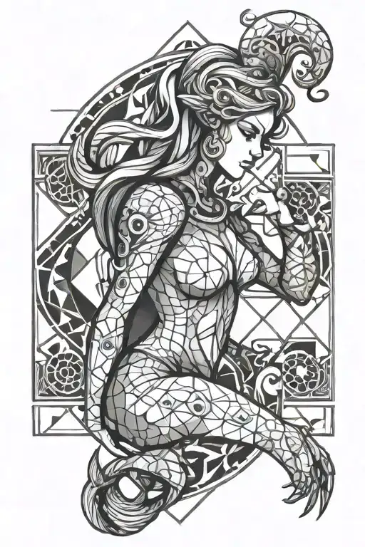 Zodiac Sign Aquarius In The Form Of A Girl