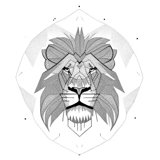 Lion Eating Hamburger