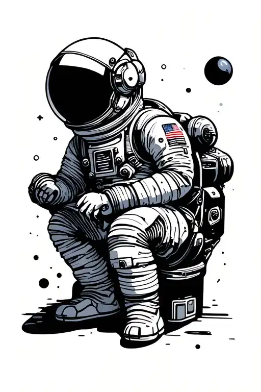 Astronaut Sitting