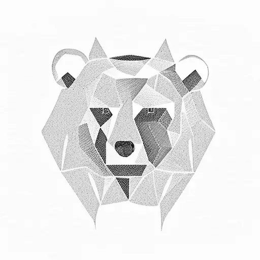 Bear Silhouette On A River