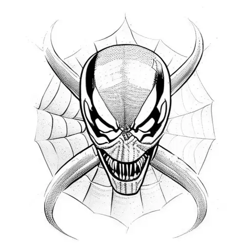 Marvel Venom With Webs