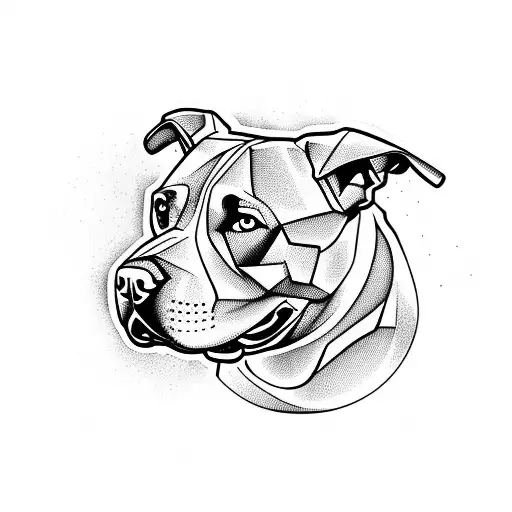 Perro Pitbull Cara De Enojado Tributo Muerto