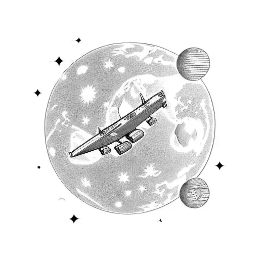 A Small Planet With A Plane To Represent Distant Relationships