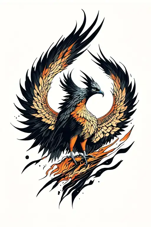 Phoenix Rising From The Ashes