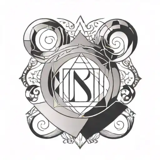 Parents Letters And Kids Initials Incorporated Within The Design