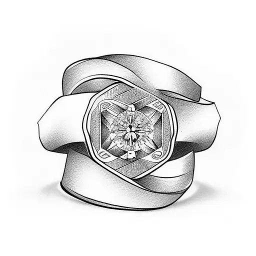 Wedding Ring Tattoo For Finger Male