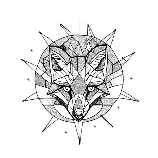 Fox Running Through Plants