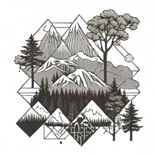 Forest And Mountains