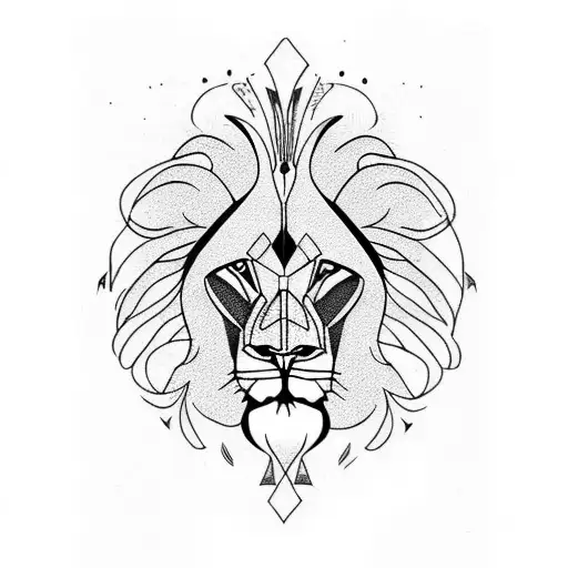 Lion Aries Tattoo For Men