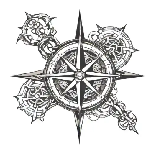 Compass And Anchor & Chain