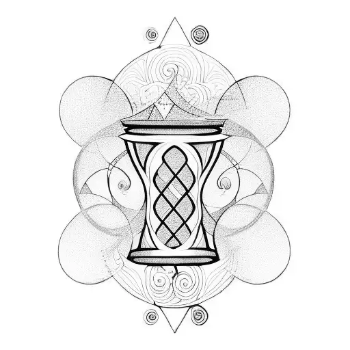 Hourglass Flowing Upward