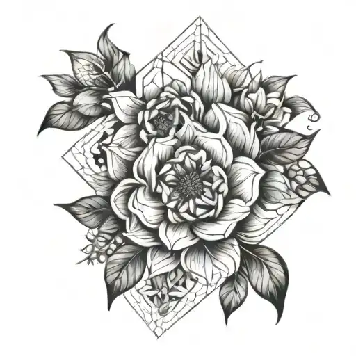 Floral Sleeve Tattoo Design