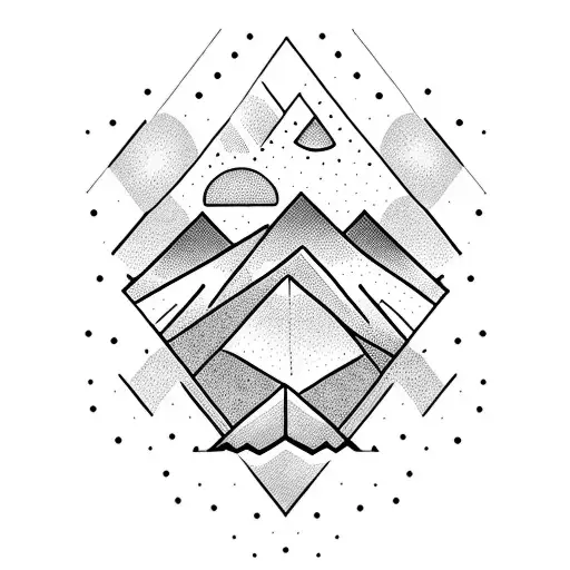 Mountain And Shooting Stars