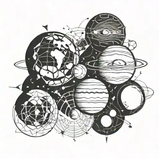 6 Different Planets Orbiting