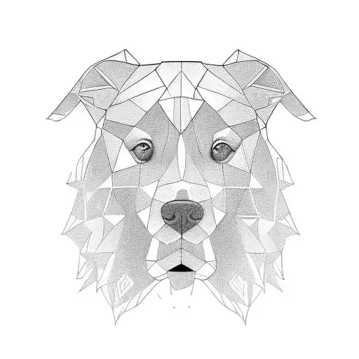 Golder Retreiver Dog Head Outline
