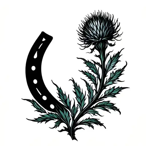 Horse Shoe Scottish Thistle