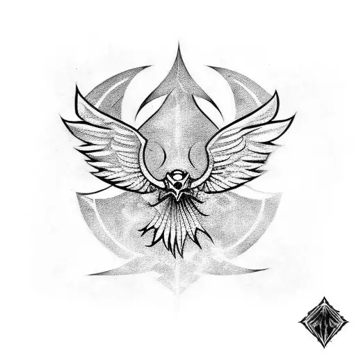 Deathly Hollow Symbol With Ravenclaw