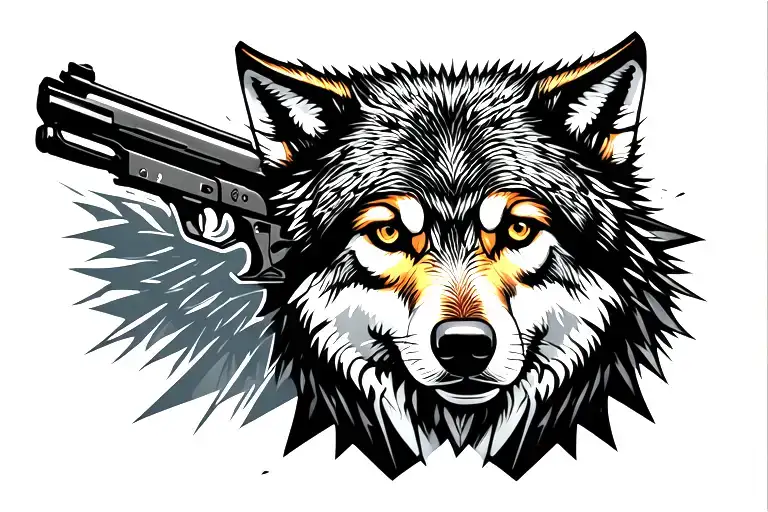 Wolf Hunting Rifle Blended