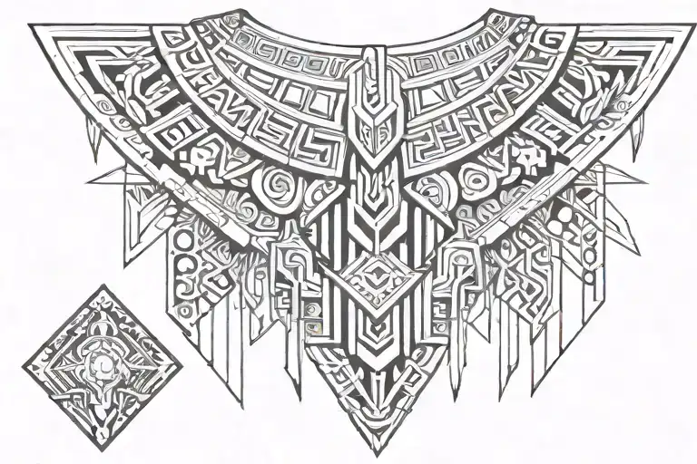 Aztec Armor Necklace