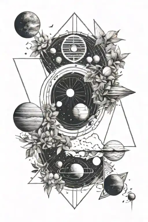 Solar System And Nature Background Forearm