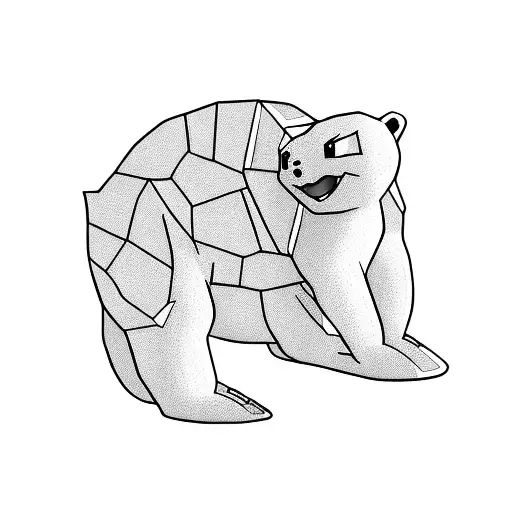 Polar Bear Carrying Squirtle