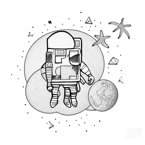 Astronaut On The Beach