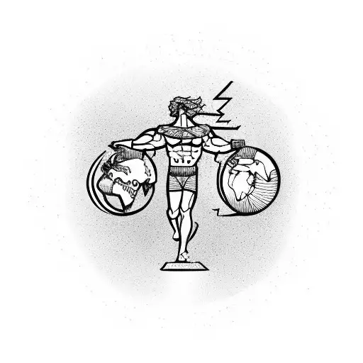 Greek God Atlas Carrying The World