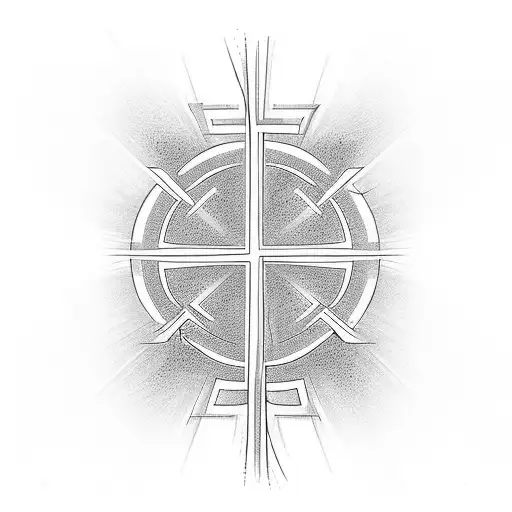 Christian Cross Using Three Letters C L T