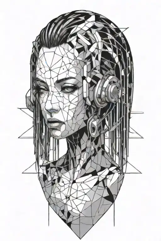 Cyberpunk Girl Anime Lines