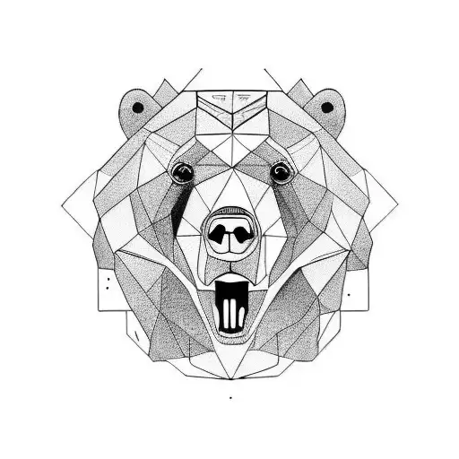 Grizzly Bear Head That Shows Pride