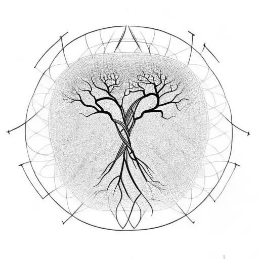 Dna Helical Into Tree Of Life