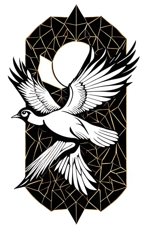 Geodesic Pheasant Flying