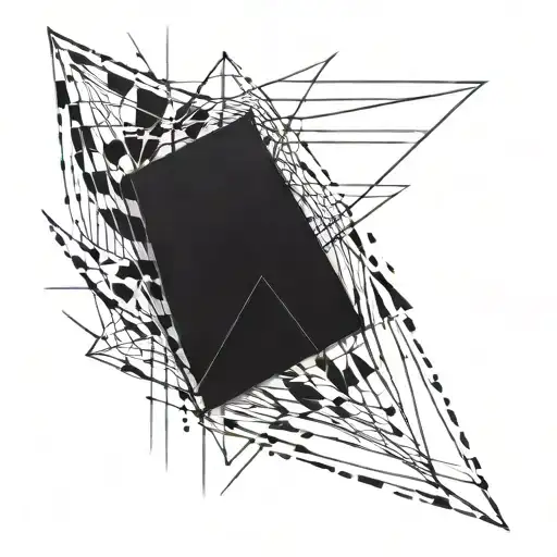 Cuff Tattoo Design From 2 Abstract Grunge Brush Lines