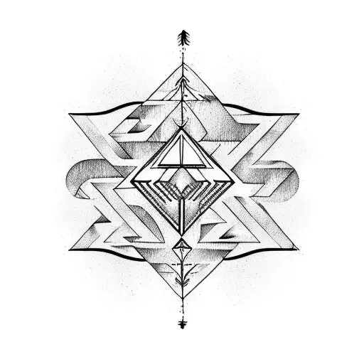 Native American Arrows Geometry