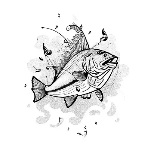 Music Fishing And Motorbike