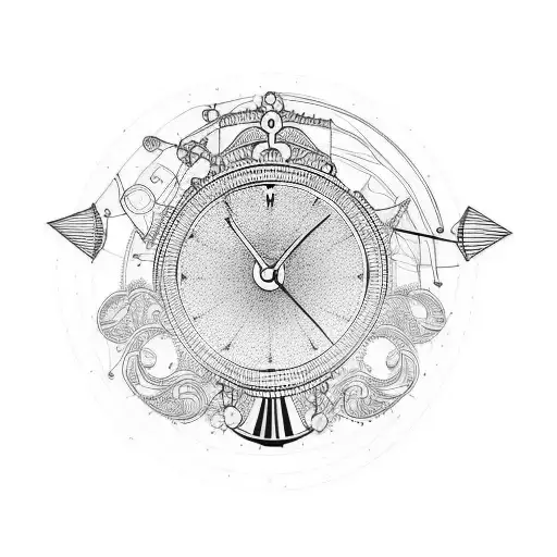 Windchime And Grandfather Clock