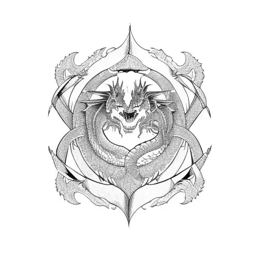 Mobius Strip With Dragon